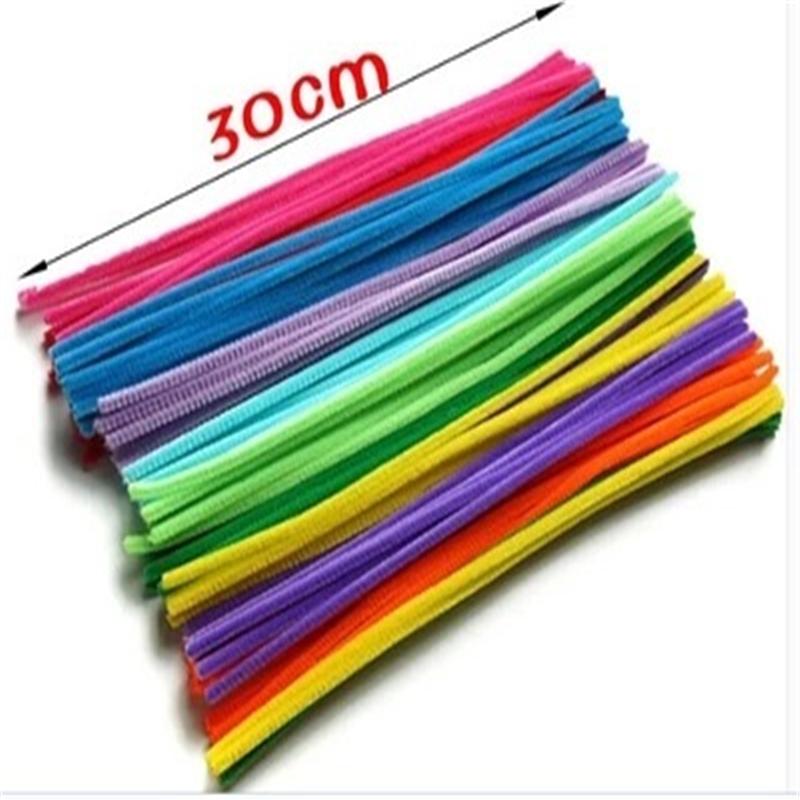 EASY BIG 100pcs Montessori Materials Chenille Puzzles Toy Craft Pipe Cleaner Math Educational Sticks Creative Puzzle NR0006 - JUMBO EARS