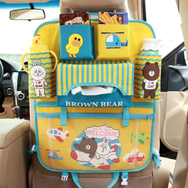 Kids Multi Pocket Back Seat Organizer - JUMBO EARS